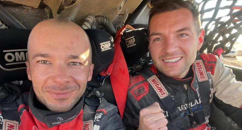 foto: media społecznościowe Szymona Gospodarczyka / Szymon Gospodarczyk rally co-driver
