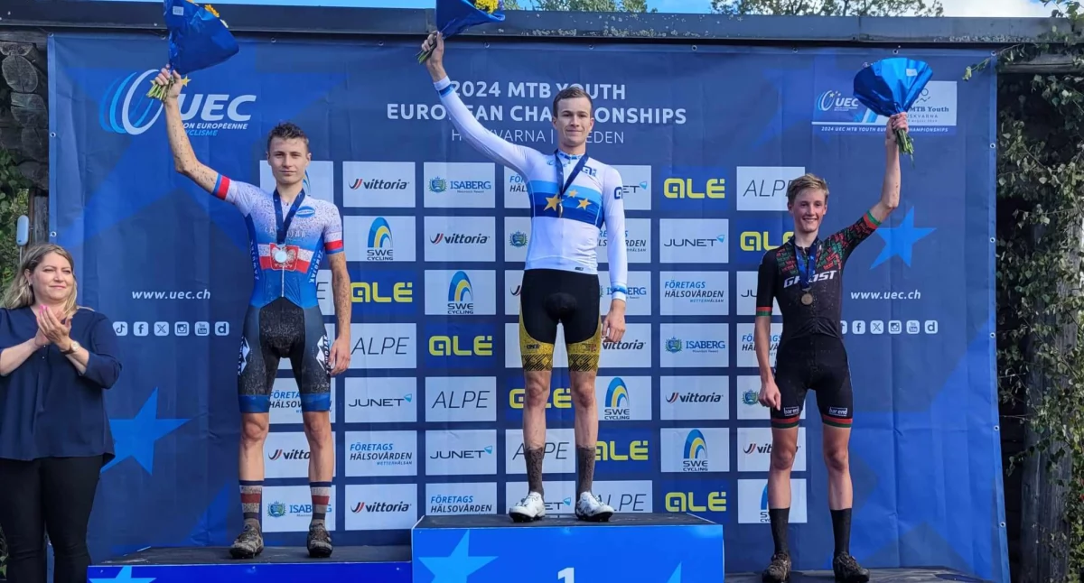 Rowery, Wielki dzień Maksa Matyasika Szwecji Srebrny medal mistrzostw Europy jordanowianina - zdjęcie, fotografia