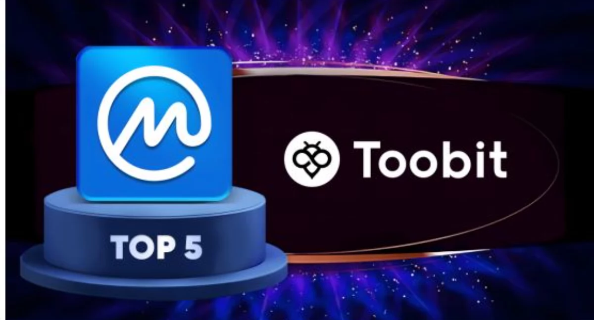 Materiał zewnętrzny, Toobit wchodzi pierwszej rankingu CoinMarketCap pierwszej piątce giełd - zdjęcie, fotografia