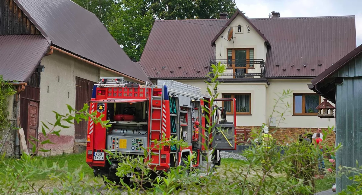 Pożary , Pożar Skawicy Suchej Górze (Aktualizacja) - zdjęcie, fotografia