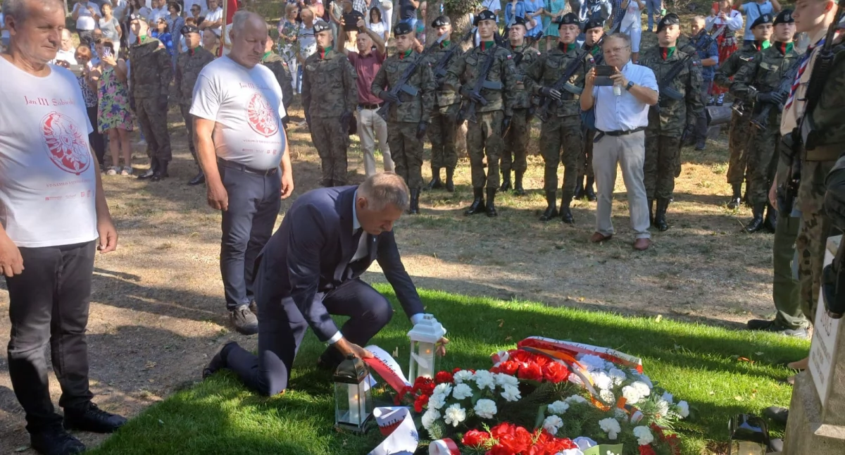 Historia, Delegacja Jordanowa obchodach rocznicy Odsieczy Wiedeńskiej Kahlenbergu - zdjęcie, fotografia