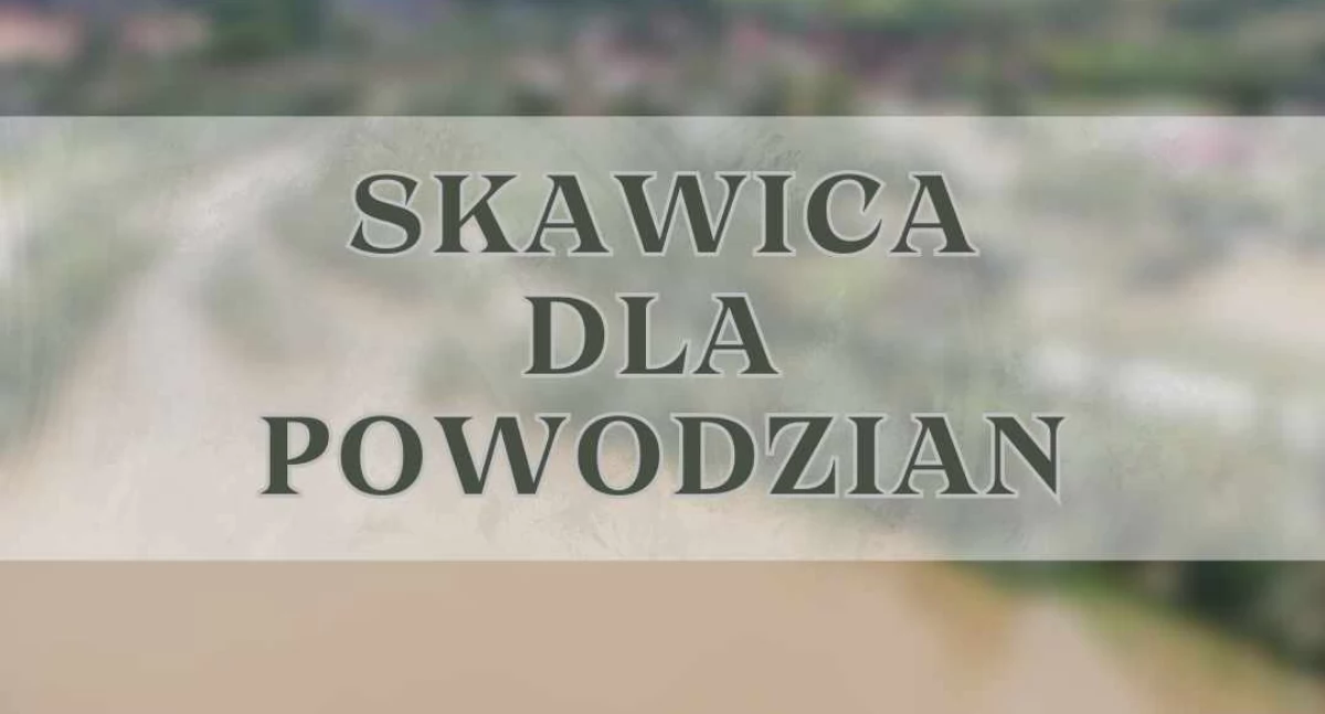 Pomoc społeczna, Zbiórka Skawicy rzecz poszkodowanych powodzi - zdjęcie, fotografia