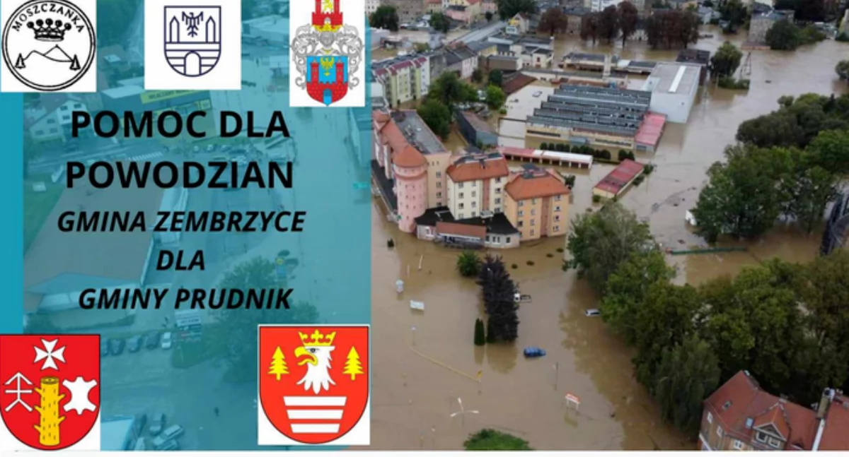 Pomoc społeczna, Pomoc powodzian Gmina Zembrzyce Gminy Prudnik - zdjęcie, fotografia