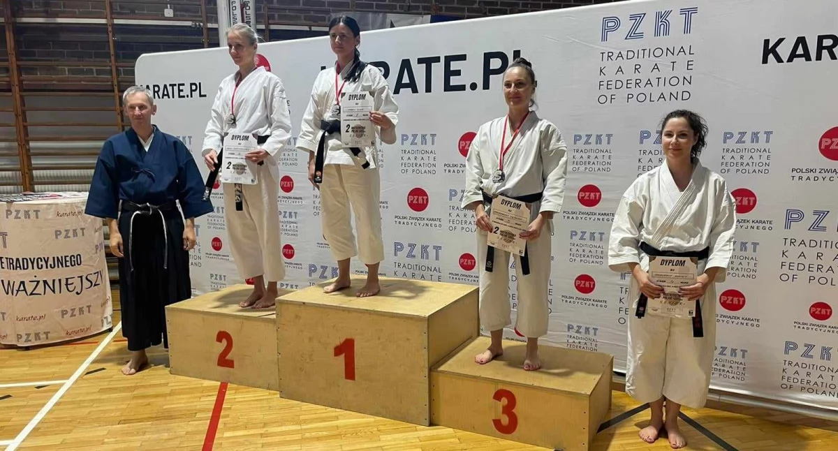 Osobowości sportu, Izabela Śliwa Andrzej medalistami mistrzostw Polski karate tradycyjnym - zdjęcie, fotografia