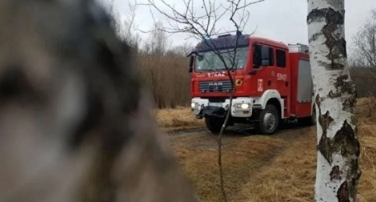 Miejscowe zagrożenie, Aktualizacja Wypadek Juszczyńskich Polanach miejscu startów paralotniarzy - zdjęcie, fotografia