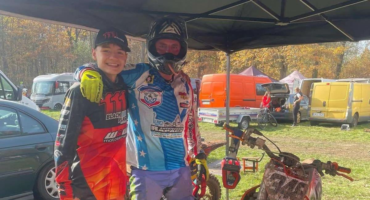 Motosport, czyli Oliwier Antosiak Paweł Antosiak triumfują generalce enduro - zdjęcie, fotografia
