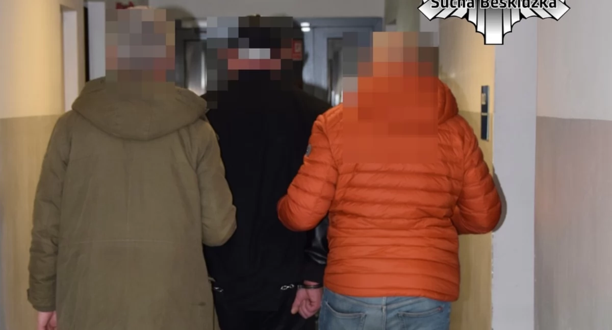Kronika kryminalna, Pobicie Stryszawie sprawcy zatrzymani - zdjęcie, fotografia