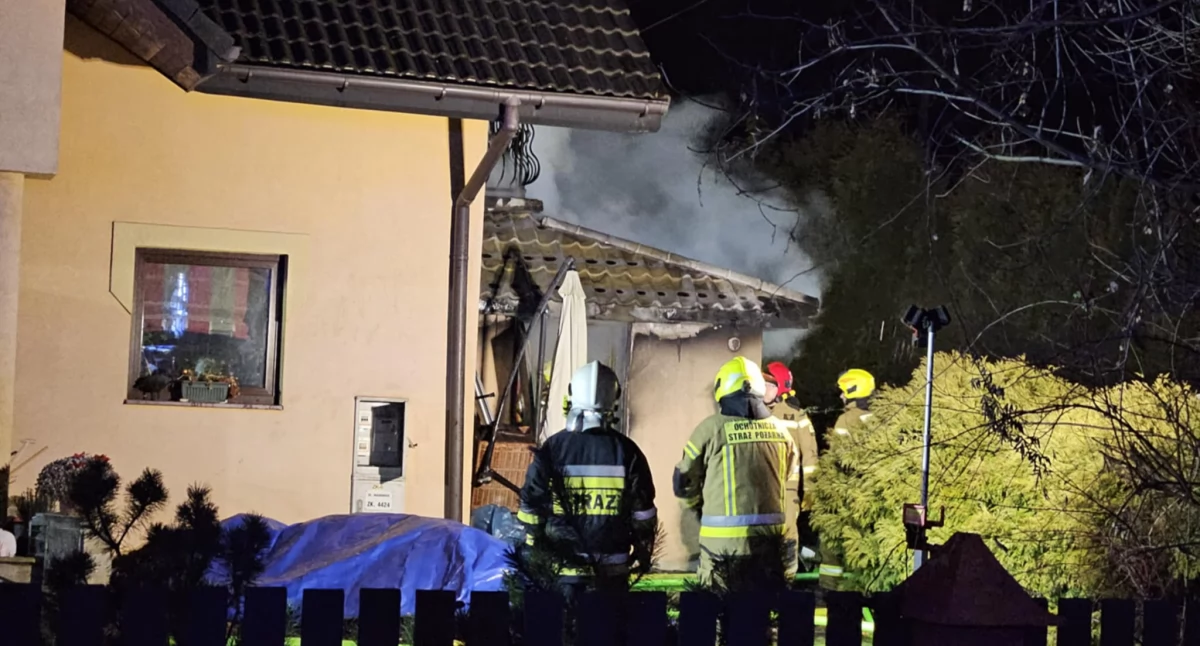 Pożary , Pożar Makowie Podhalańskim - zdjęcie, fotografia