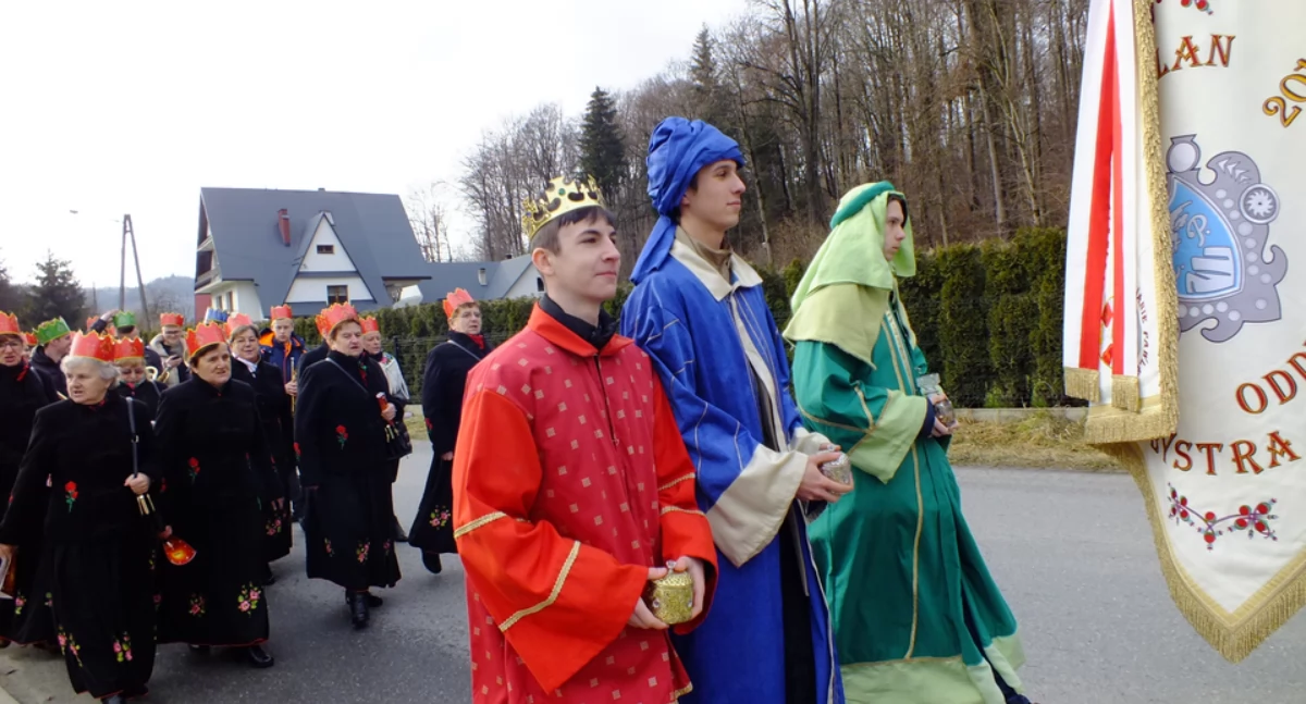 Religia, Orszak Trzech Króli Bystrej Podhalańskiej - zdjęcie, fotografia