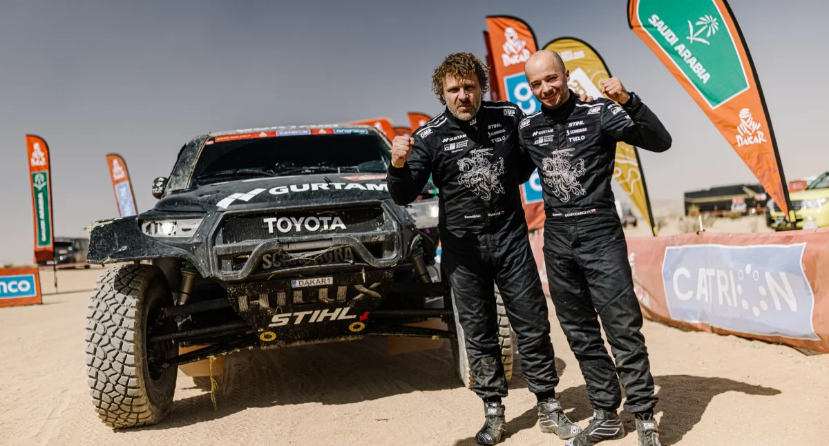 foto: media społecznościowe Szymona Gospodarczyka i Benediktasa Vanagasa / Szymon Gospodarczyk rally co-driver