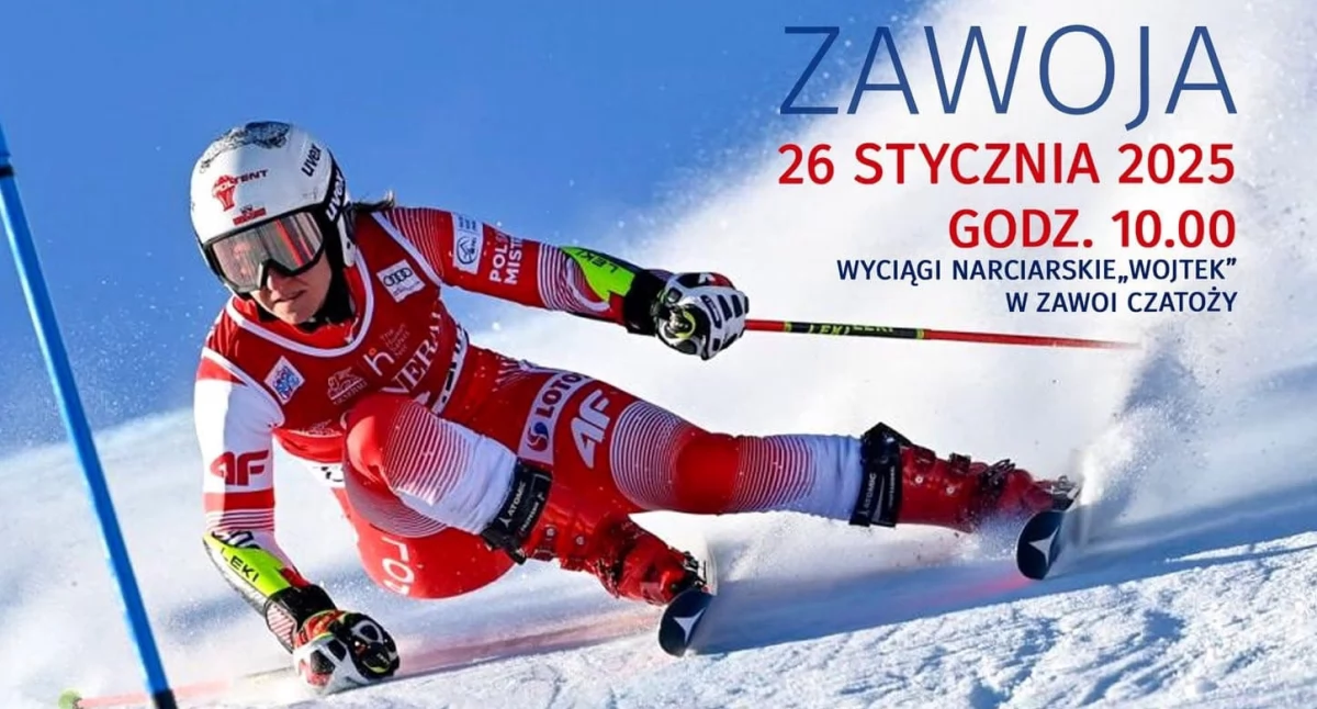 Sporty zimowe , Zawoja zaprasza Zawody Narciarskie Puchar Wójta Gminy! - zdjęcie, fotografia
