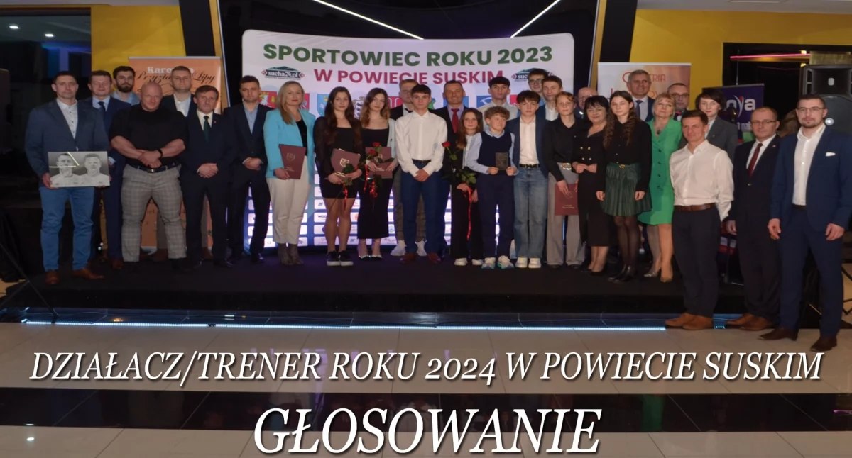 Osobowości sportu, Plebiscyt Sportowiec Powiecie Suskim Trener Działacz Głosuj online przez aplikację Sucha24 - zdjęcie, fotografia