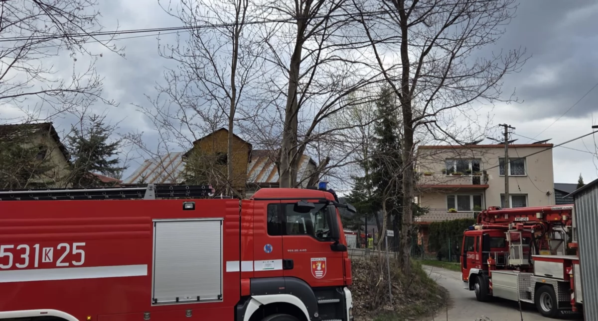 Pożary , Popołudniowy pożar Białce - zdjęcie, fotografia