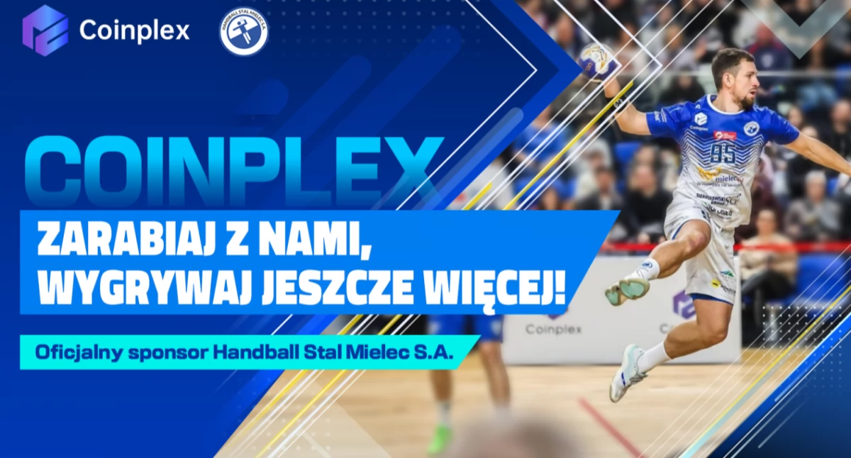 Materiał zewnętrzny, Coinplex Został Oficjalnym Sponsorem Drużyny Piłki Ręcznej Handball Mielec - zdjęcie, fotografia