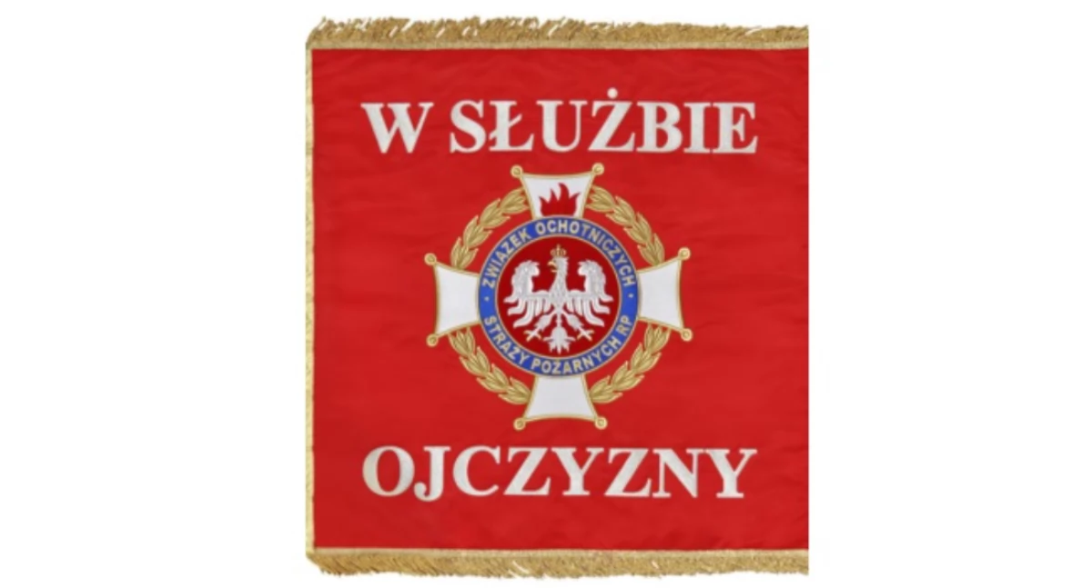 Materiał zewnętrzny, Sztandary strażackie Historia symbolika zasady ceremoniału - zdjęcie, fotografia