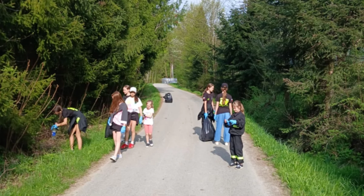 Nasze sprawy, Wielkie sprzątanie gminy Budzów rozpoczęło dziś Baczynie - zdjęcie, fotografia