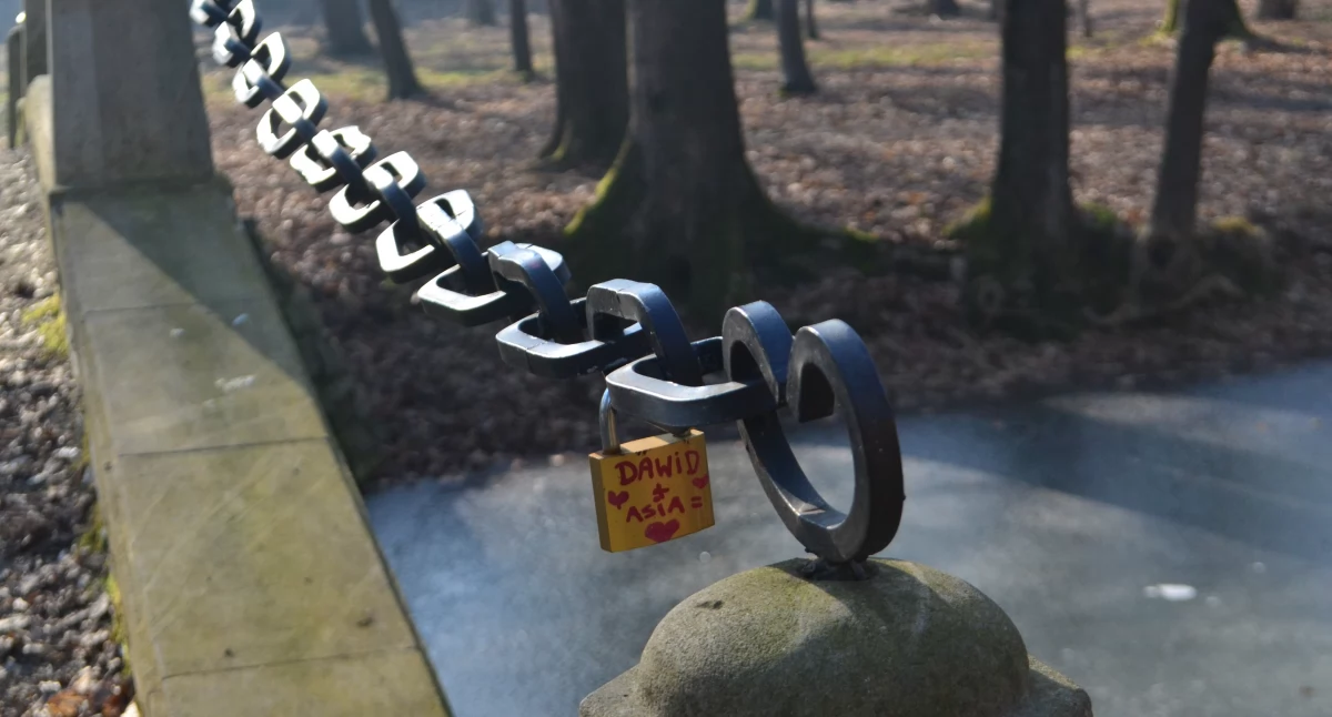 Nasze sprawy, Mostek parku zamkowym stanie mostem zakochanych - zdjęcie, fotografia