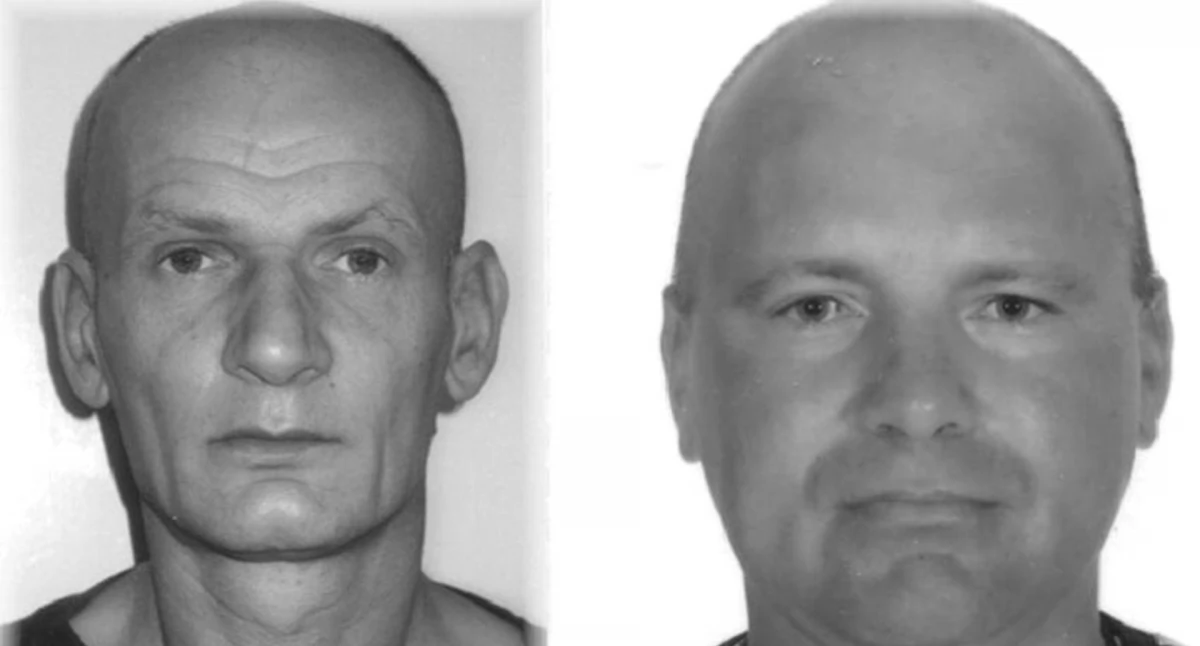 Osoby poszukiwanie i zaginione, Dwóch mężczyzn poszukiwanych listami gończymi - zdjęcie, fotografia