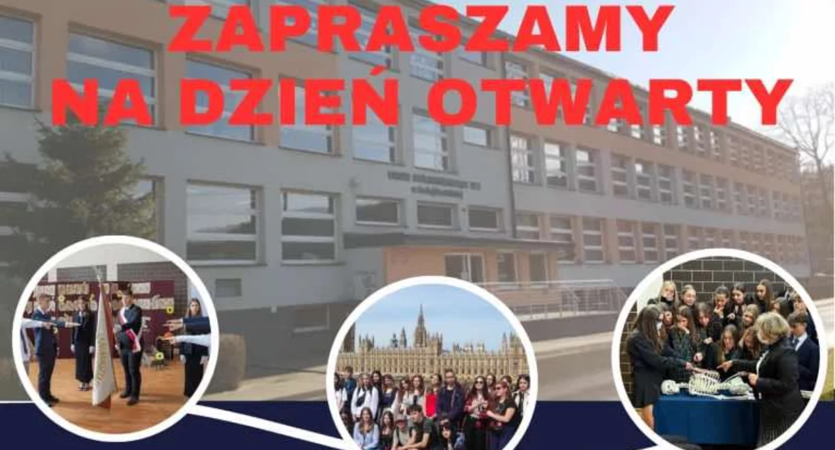 Ze szkolnej ławy, Zaproszenie Dzień Otwarty Liceum Ogólnokształcącym Marii Skłodowskiej Curie Suchej Beskidzkiej - zdjęcie, fotografia