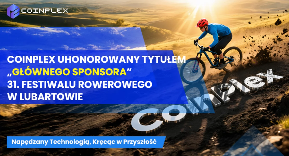 Materiał zewnętrzny, Coinplex Uhonorowany Tytulem “Glownego Sponsora” Festiwalu Rowerowego Lubartowie Napedzany Technologig Krecgcwprzysztosé - zdjęcie, fotografia
