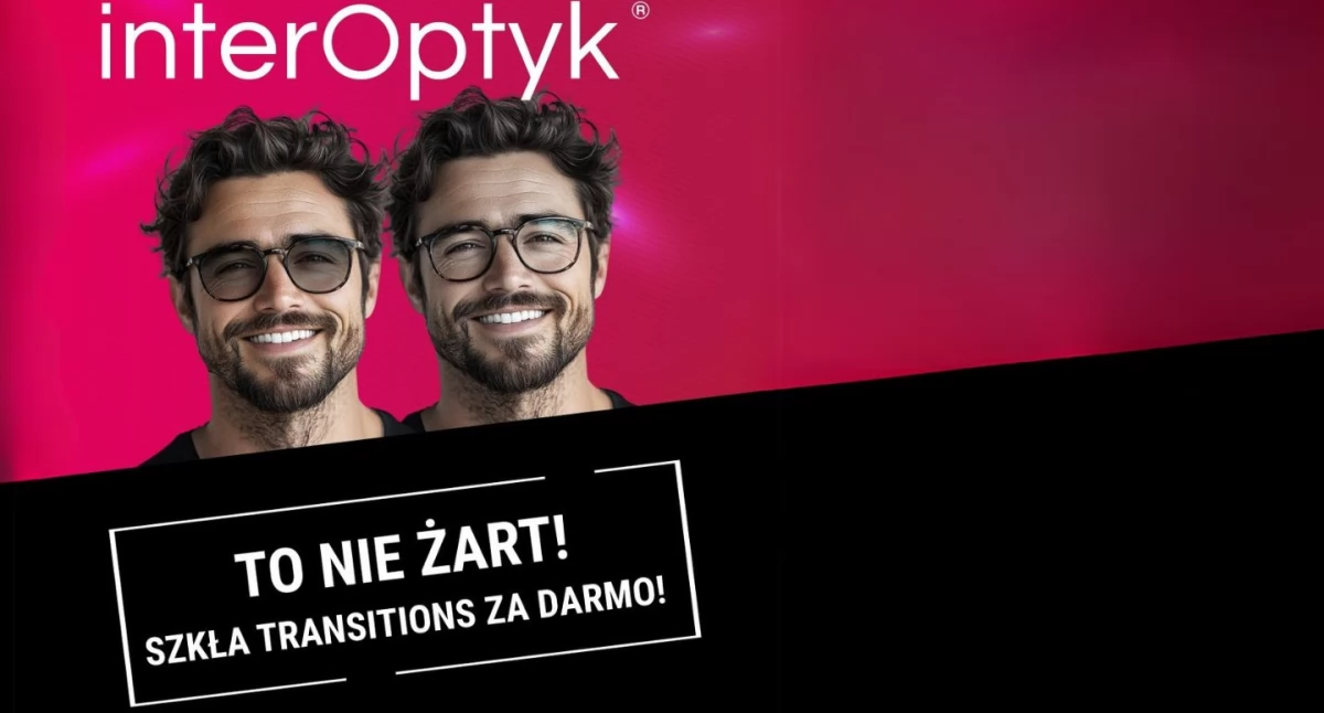 Materiał zewnętrzny, Szkła Transitions okularów korekcyjnych tylko Inter Optyk! - zdjęcie, fotografia