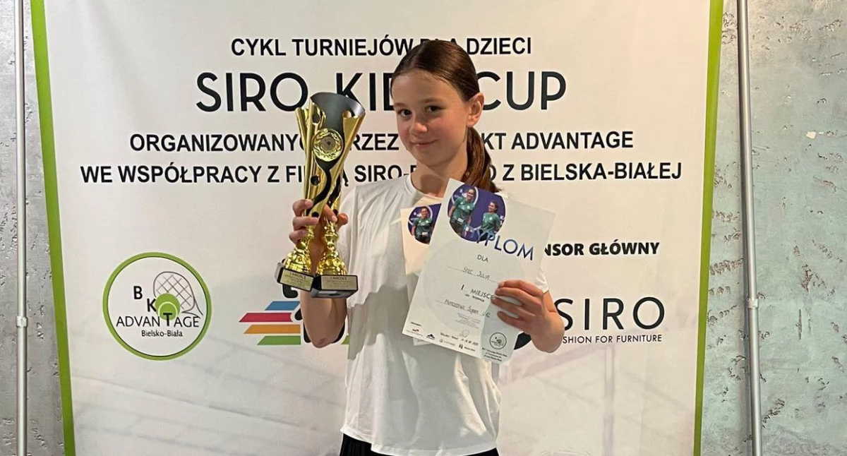 Pozostałe, Julia Hubert gronie najlepszych tenisistów Śląsku - zdjęcie, fotografia