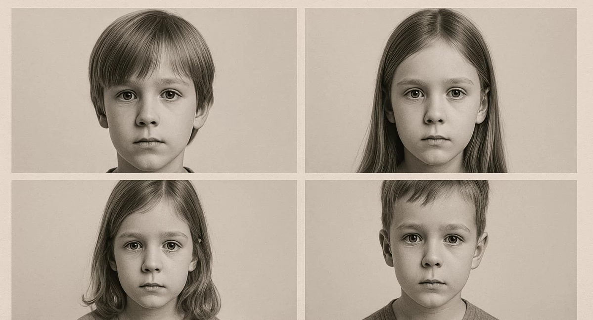 Kartka z kalendarza, Międzynarodowy Dzień Dziecka Zaginionego - zdjęcie, fotografia