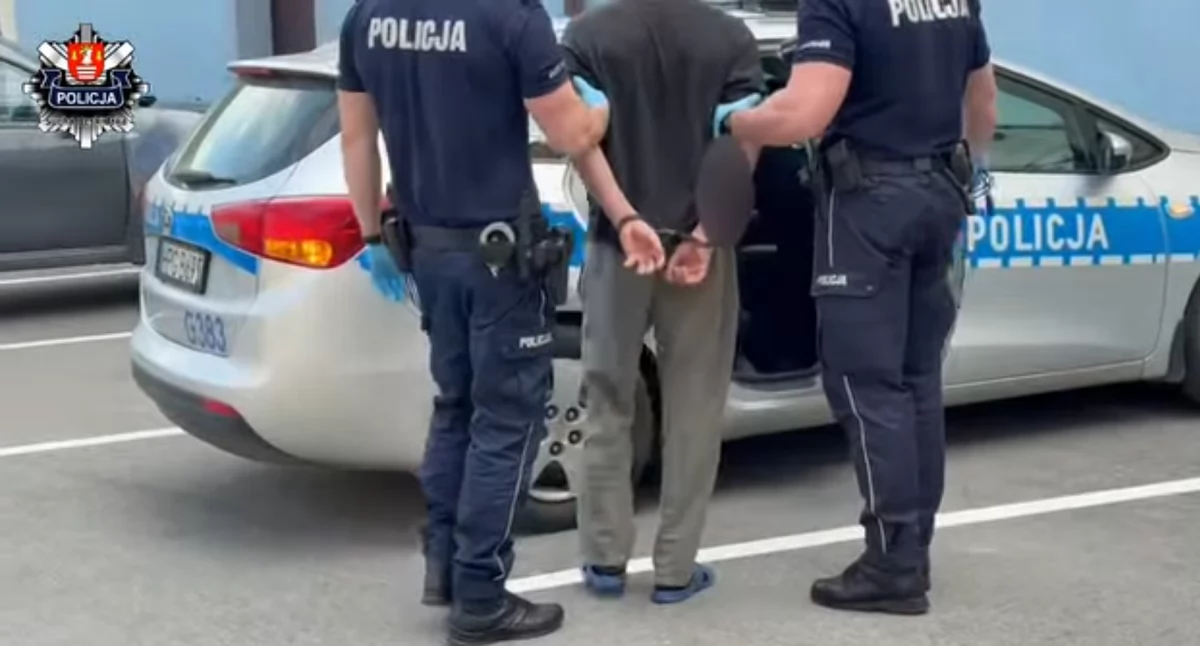 Kronika kryminalna, Kradzież paliwa fałszywa tablica rejestracyjna Sceny filmu akcji naszym powiecie - zdjęcie, fotografia