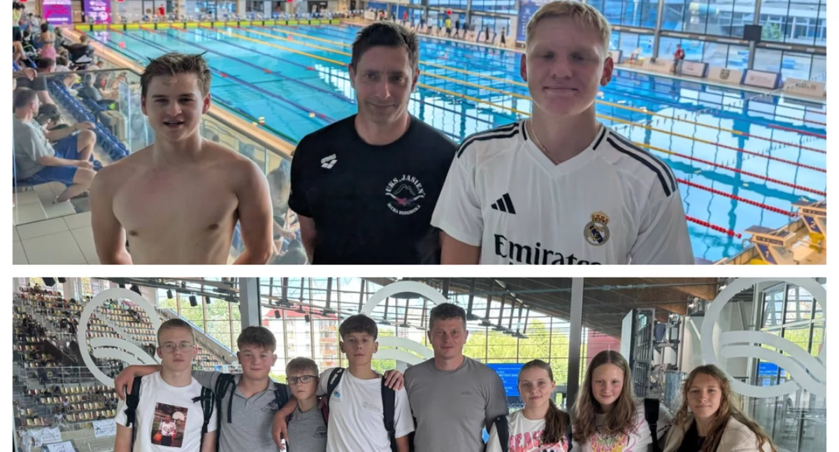 Pływanie, Sportowe sukcesy Jasień Sucha Beskidzka Mistrzostwach Polski Olsztynie Lublinie - zdjęcie, fotografia
