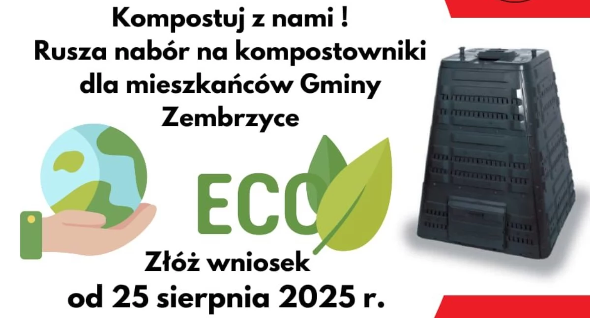 Informacje urzędowe, Darmowe kompostowniki mieszkańców Gminy Zembrzyce - zdjęcie, fotografia