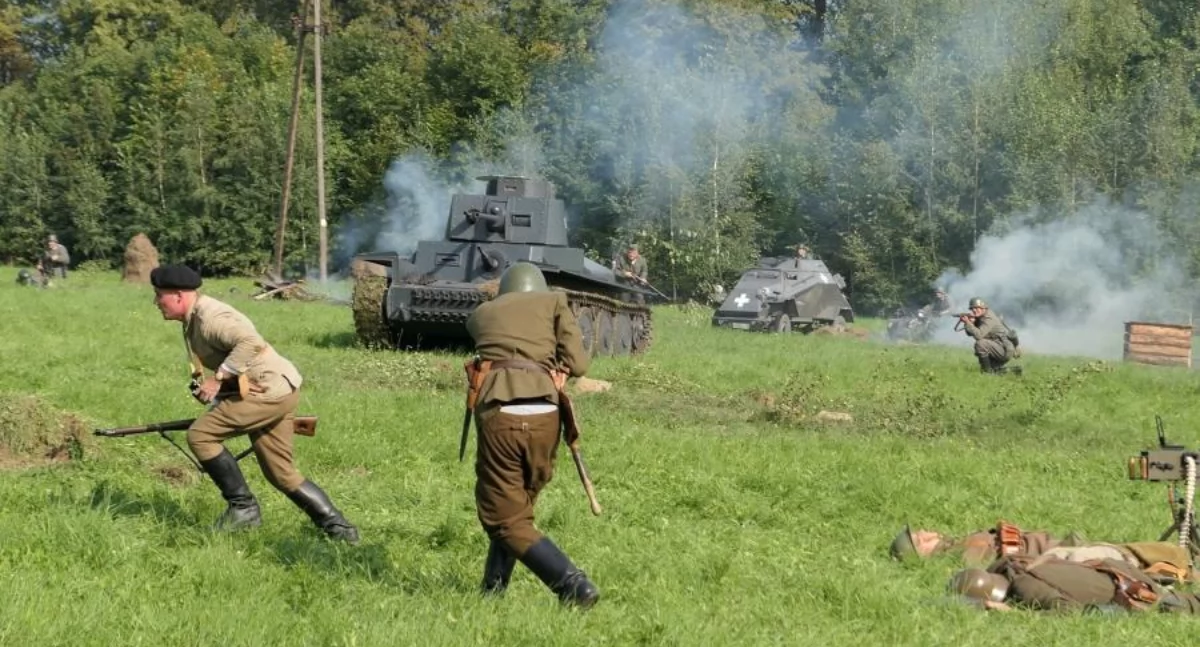 Historia, „Zaczęło Wysokiej skończyło Wilhelmshaven” wielka rekonstrukcja historyczna gminie Jordanów - zdjęcie, fotografia
