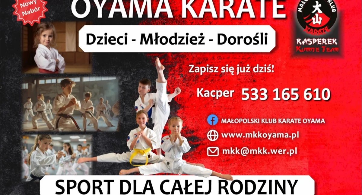 Sporty walki , nabór treningów karate Bystrej Osielcu Stryszawie - zdjęcie, fotografia
