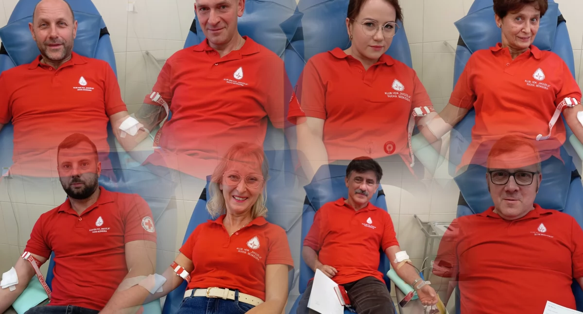 Nasze sprawy, Każda kropla znaczenie akcja krwiodawstwa Suchej Beskidzkiej - zdjęcie, fotografia
