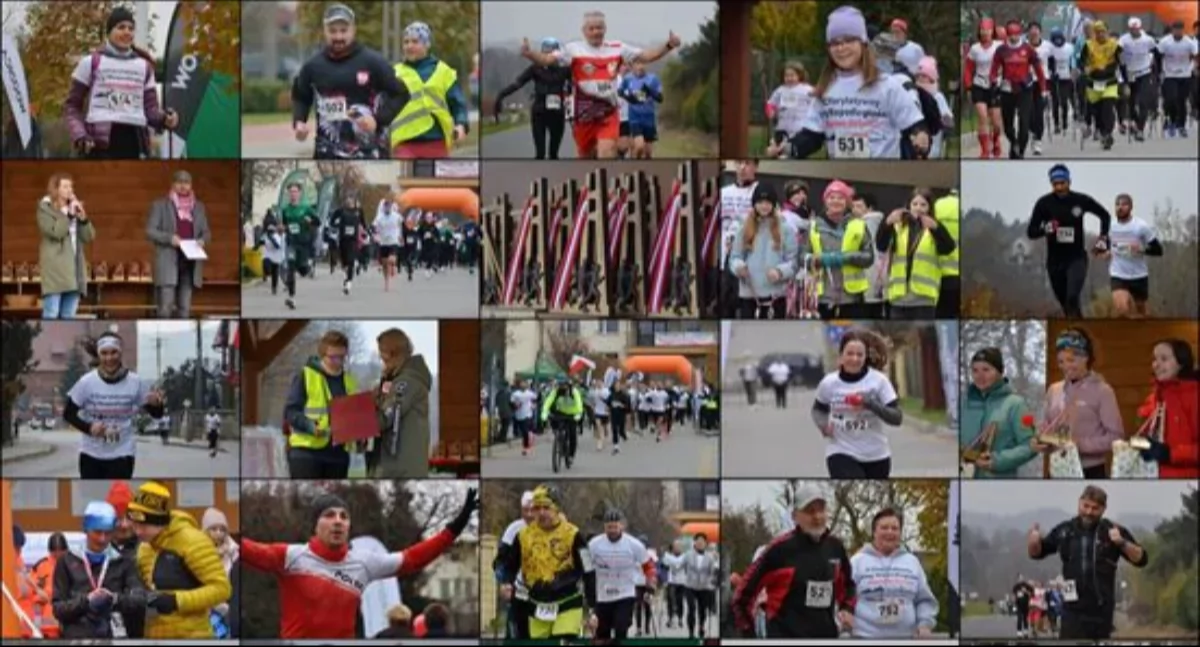 Biegi, Charytatywny Niepodległości Zembrzycach listopada! - zdjęcie, fotografia