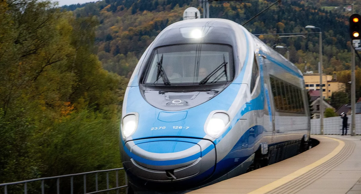 Drogi i Transport, Pendolino ominie powiat otwarciu linii Podłęże–Piekiełko szybkie pociągi pojadą przez Suchą Beskidzką - zdjęcie, fotografia