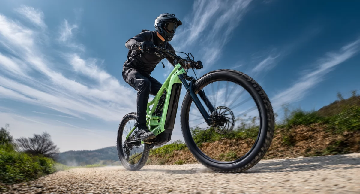Materiał zewnętrzny, Poradnik wyborze użytkowaniu crossowego e‑roweru - zdjęcie, fotografia