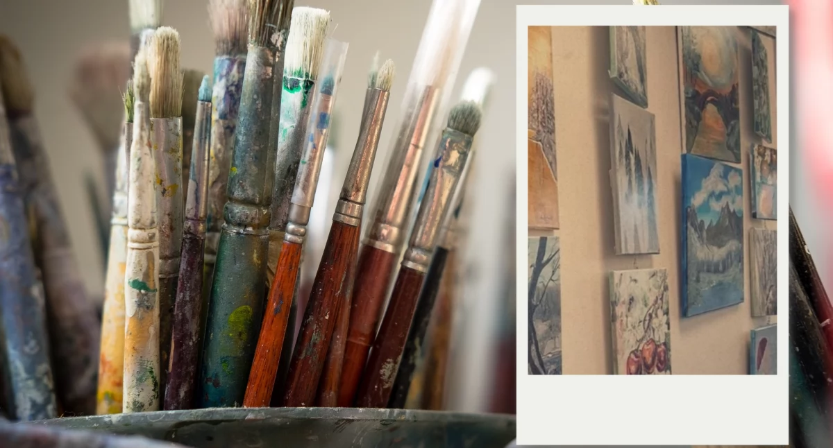Wystawy, Sztuka pasja spotkanie twórcami wernisaż Grupy Malarskiej „Obrazownia” - zdjęcie, fotografia