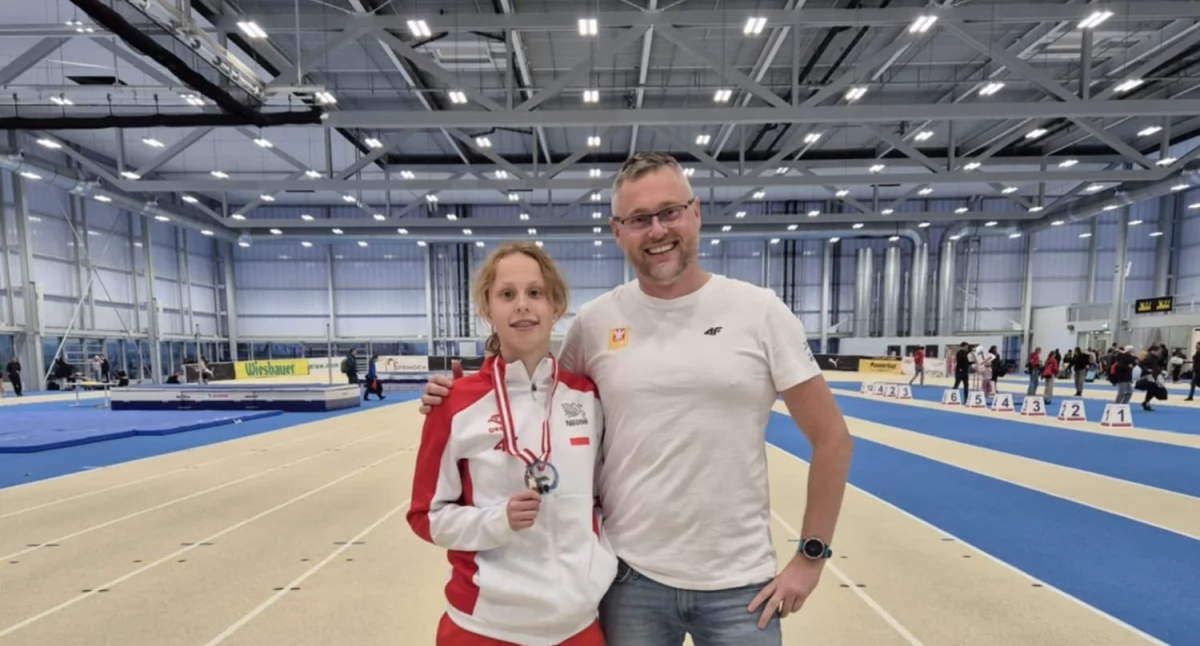 Lekkoatletyka, Błysk srebrny medal Julii Balcer podczas międzynarodowych zawodów Wiedniu - zdjęcie, fotografia