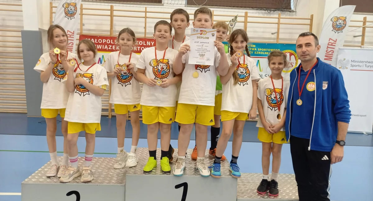 Sport szkolny, mistrzowie Skawicy rywalizowali mistrzostwo Małopolski - zdjęcie, fotografia