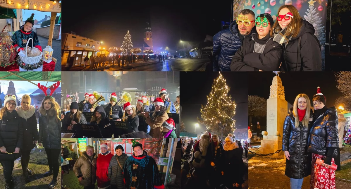 Rozrywka, Magia Świąt Rynku Zembrzycach Rozświetlenie Choinki - zdjęcie, fotografia