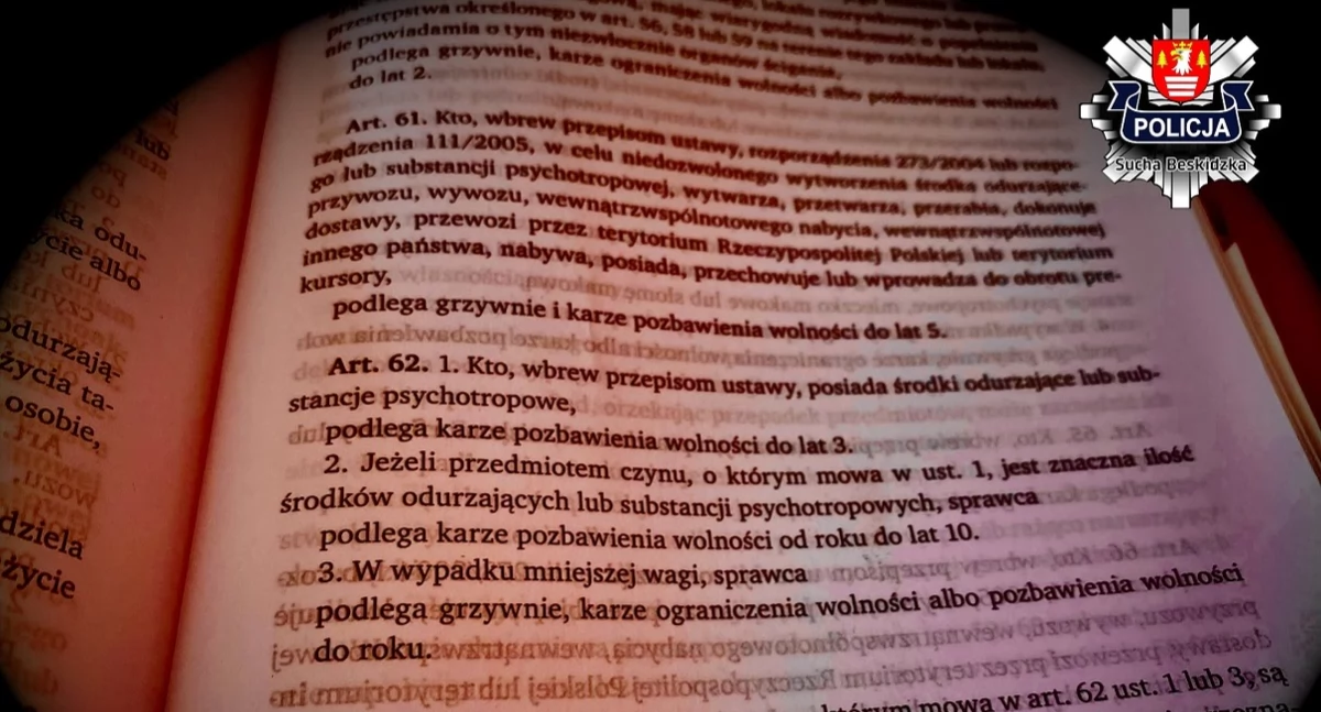 Kronika kryminalna, latek mefedronem wpadł ręce kryminalnych - zdjęcie, fotografia