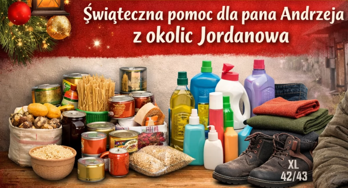 Pomoc społeczna, Razem możemy więcej Świąteczna pomoc Andrzeja okolic Jordanowa - zdjęcie, fotografia