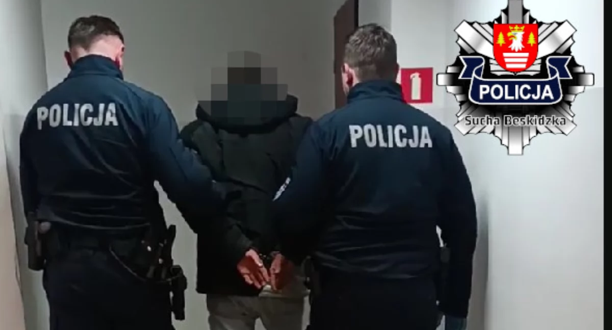 Kronika kryminalna, Policja odseparowała agresywnego - zdjęcie, fotografia