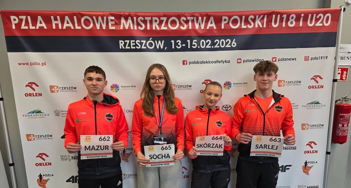 Lekkoatletyka, Sprintem życiówki czyli młodzi lekkoatleci powiatu mocnym otwarciem Halowych Mistrzostw Polski Rzeszowie - zdjęcie, fotografia