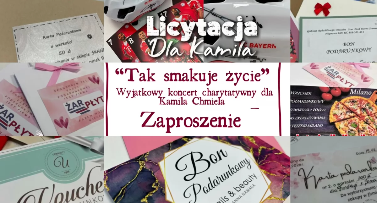Pomoc społeczna, Jutro wielkie licytacje Fundacji Serca przyjdź walcz nagrody wspieraj Kamila - zdjęcie, fotografia