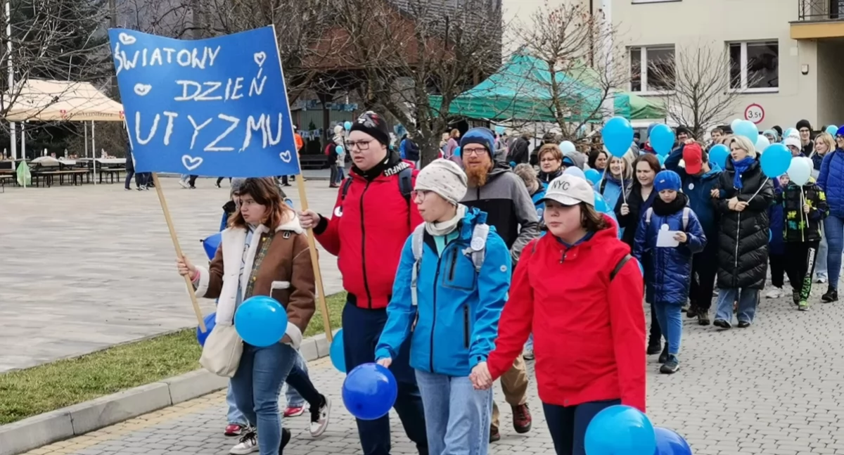 Pomoc społeczna, Razem Autyzmu Marsz Świadomości Zembrzycach - zdjęcie, fotografia