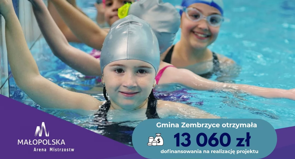 Inwestycje, Gmina Zembrzyce otrzymała dofinansowanie naukę pływania uczniów - zdjęcie, fotografia