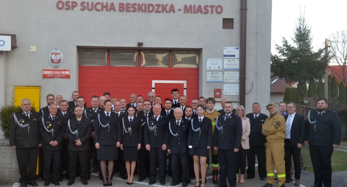 Z remizy, Walne zebranie Sucha Beskidzka Miasto Wybrano zarząd delegatów - zdjęcie, fotografia