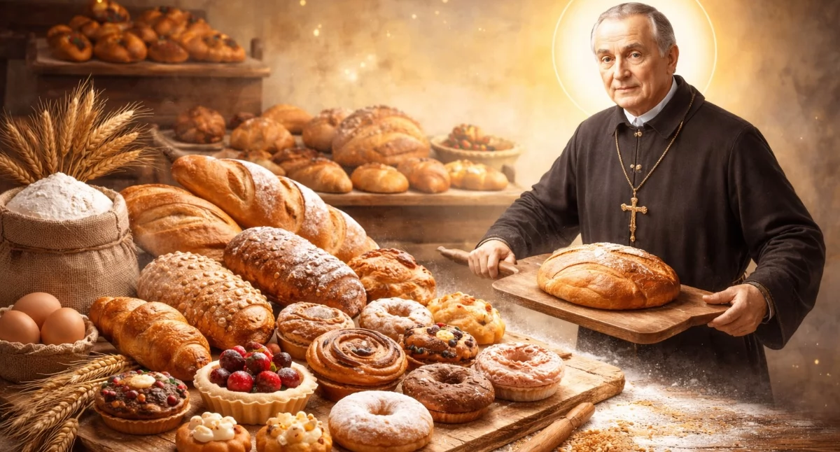 Kartka z kalendarza, marca Dzień Piekarzy Cukierników - zdjęcie, fotografia