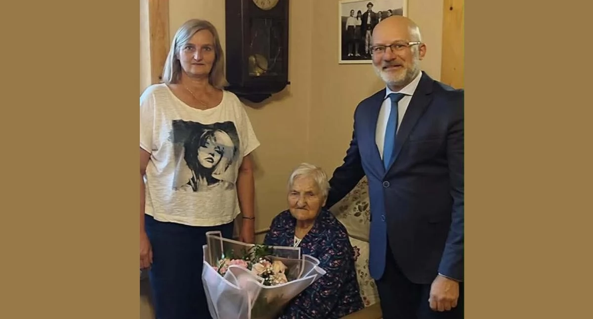 Nasze sprawy, Stefanii Budzowskiej jubileusz najstarszej mieszkanki gminy Zawoja - zdjęcie, fotografia